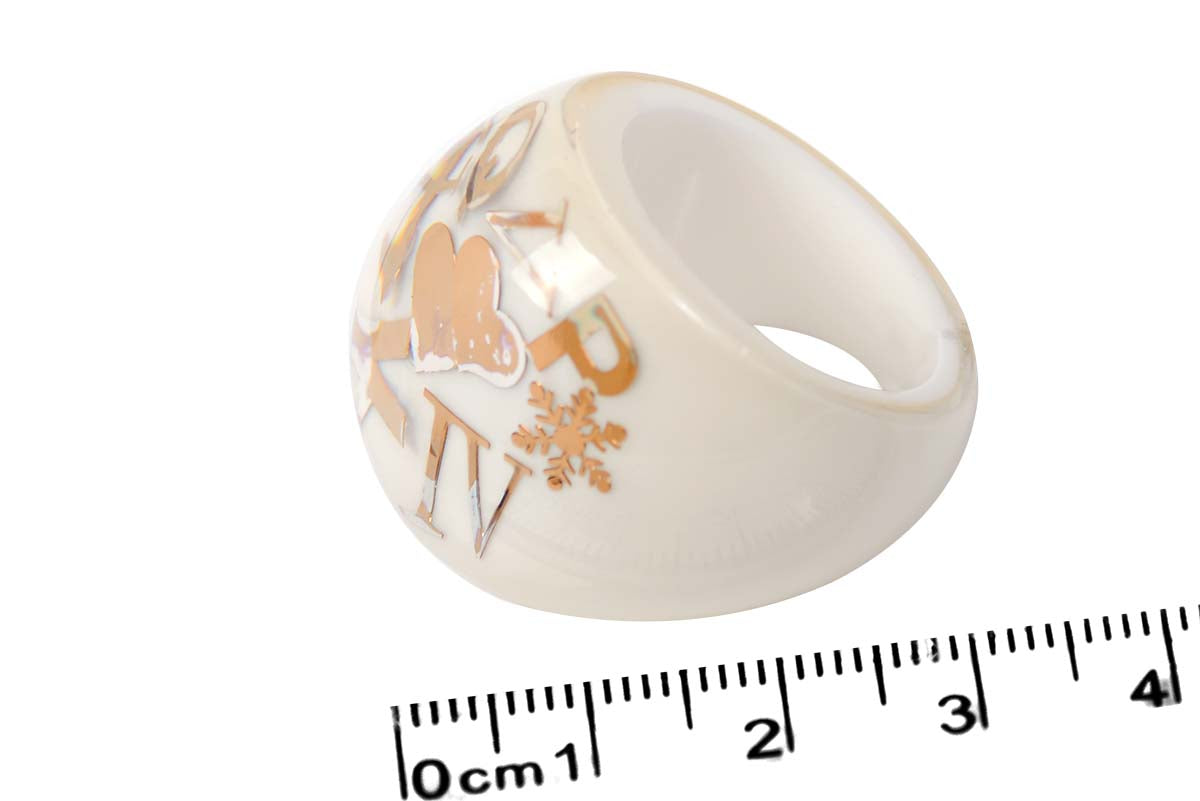 Anillo "CAPSULA" blanco (23825)
