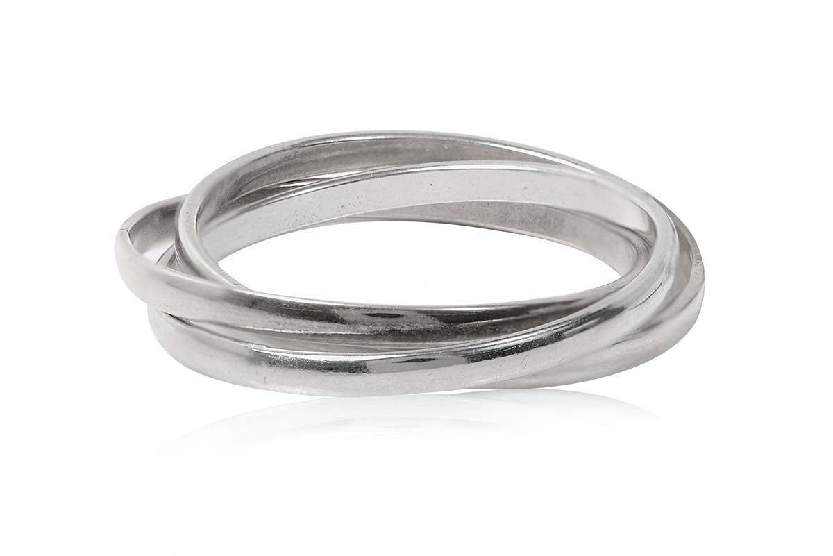 Anillo "TRIO" en plata .925 (30401)