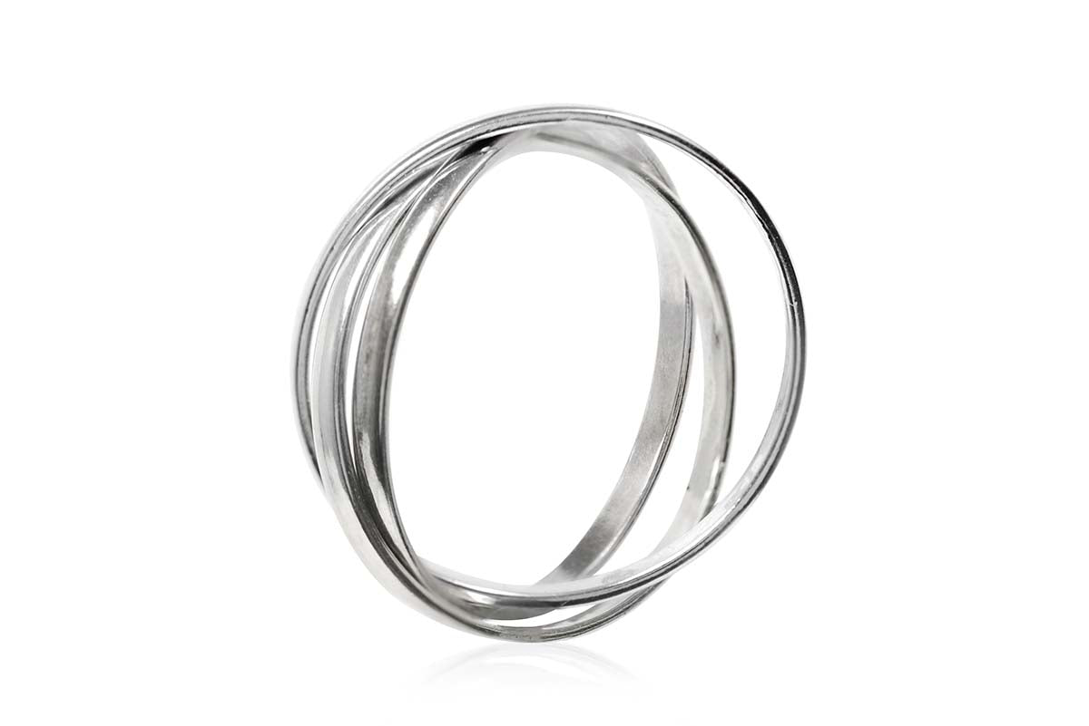 Anillo "TRIO" en plata .925 (30401)