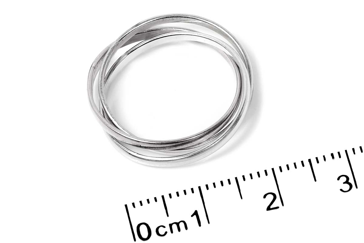 Anillo "TRIO" en plata .925 (30401)