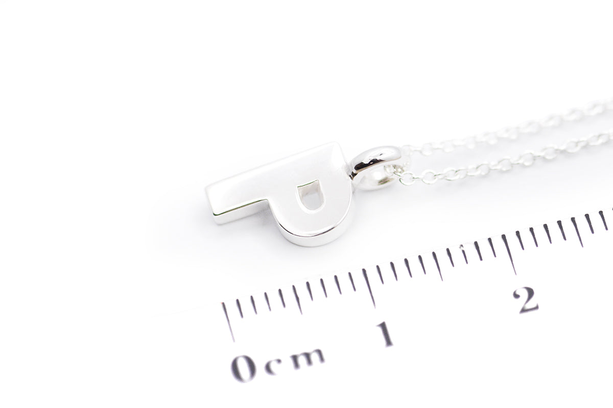 Gargantilla con Dije letra "P" en Plata .925 (M35642)
