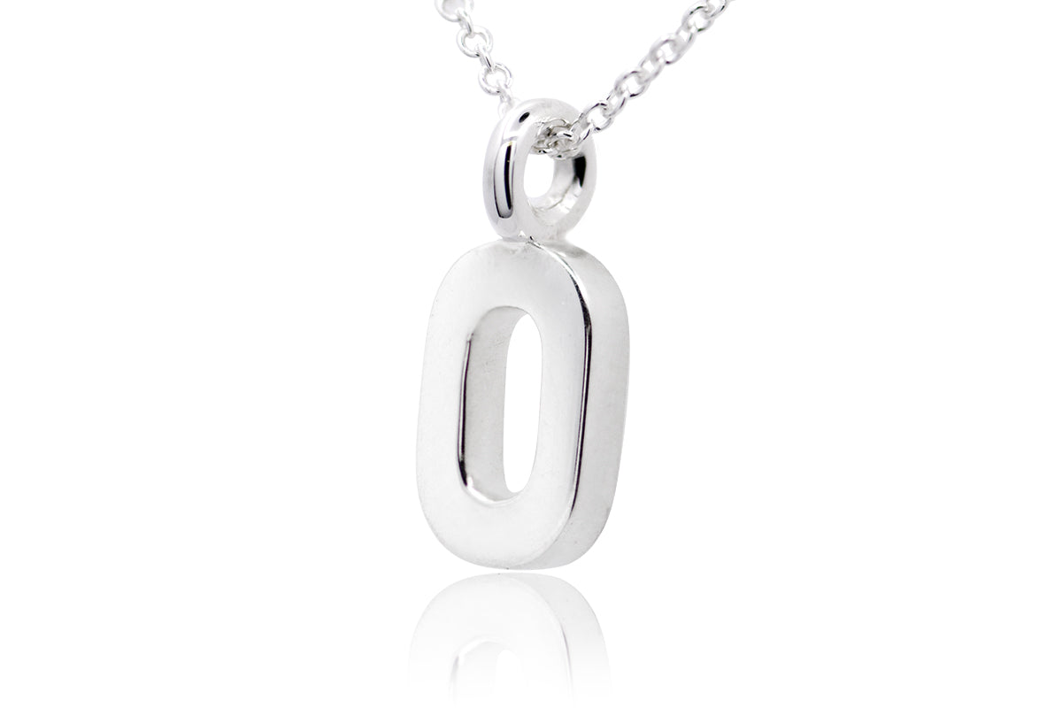 Gargantilla con Dije número "0" en Plata (M35647)