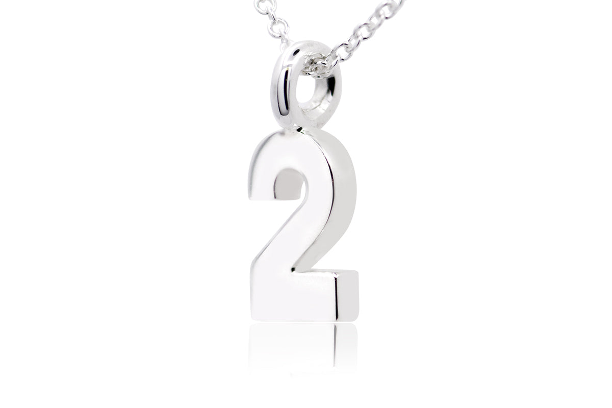 Gargantilla con Dije número "2" en Plata (M35649)
