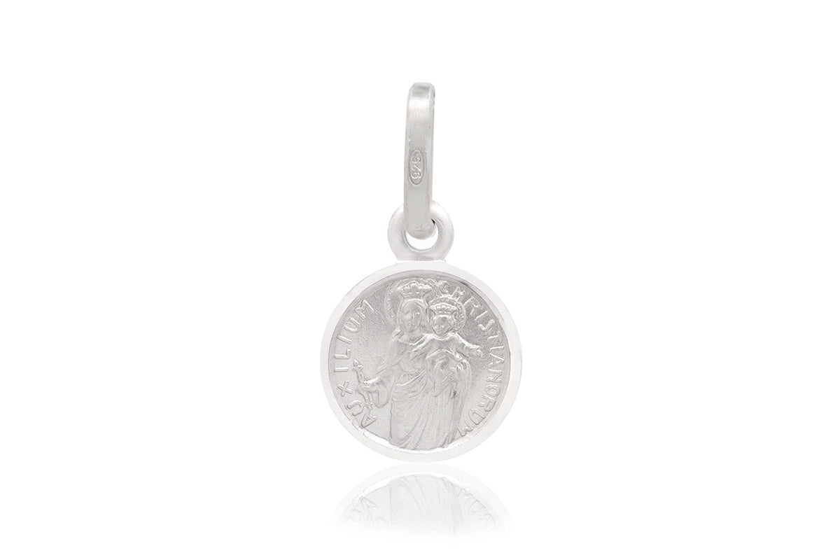 Medalla Escapulario De Plata 9mm Ma. Auxiliadora (M26068)