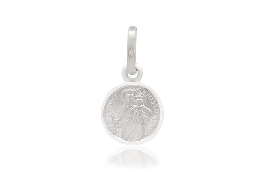 Medalla Escapulario De Plata 9mm Ma. Auxiliadora (M26068)