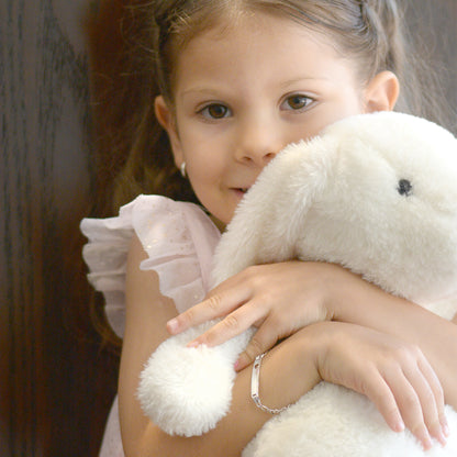 Arracadas "HUGGIES" en plata .925 13x3 (30373)