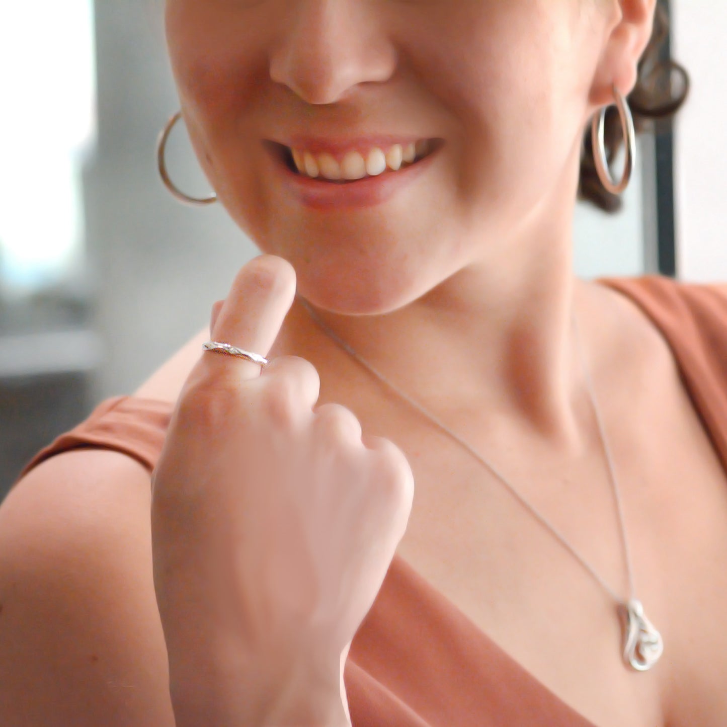 Anillo "WAVE" en plata.925 (37250)