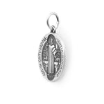 Cargar imagen en el visor de la galería, Medalla San Benito 18mm en plata .925 (M38515)
