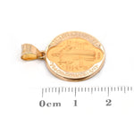 Cargar imagen en el visor de la galería, Medalla San Benito 18mm en oro amarillo 14k (M38516)
