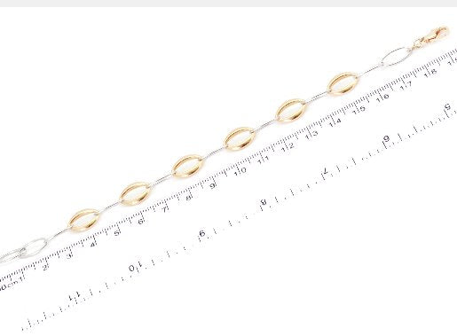 Pulsera Oval Simiente en Oro de 14k (M31761)
