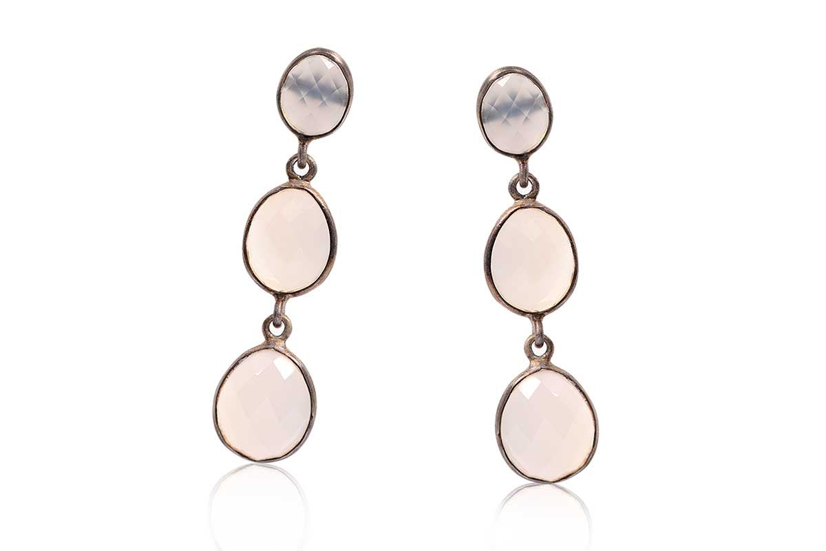 Aretes "VICTORIAN QUARTZ" en plata 925 (29200)