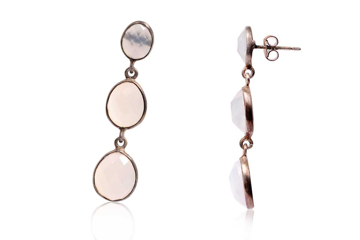 Aretes "VICTORIAN QUARTZ" en plata 925 (29200)