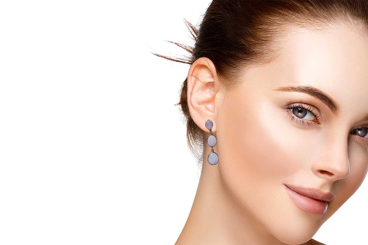 Aretes "VICTORIAN QUARTZ" en plata 925 (29200)