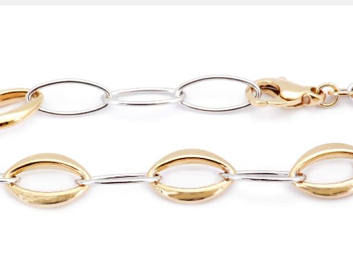 Pulsera Oval Simiente en Oro de 14k (M31761)