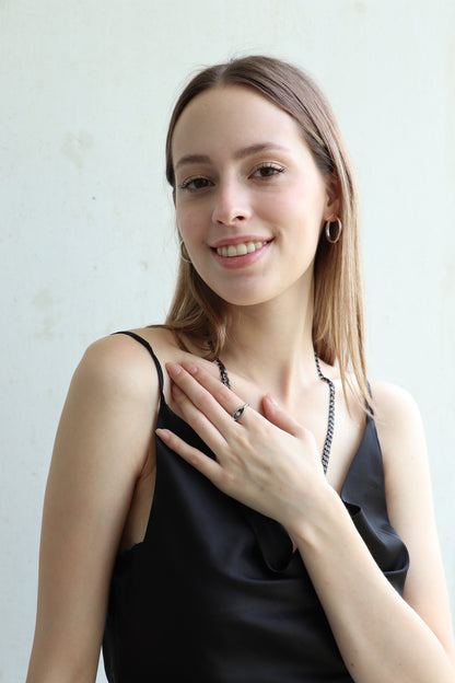 Anillo "FLOWER" en plata fina (37249)