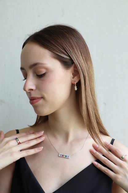 Anillo "RAINBOW" en plata fina .925 (37246)