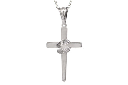Dije cruz "HUELLAS INCRUSTADAS" plata .925 (19918)