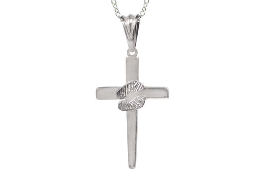 Dije cruz "HUELLAS INCRUSTADAS" plata .925 (19918)