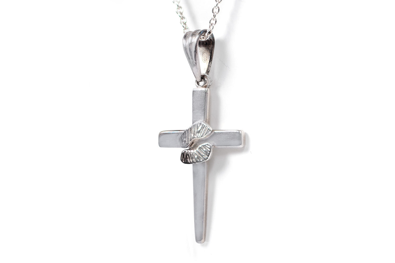 Dije cruz "HUELLAS INCRUSTADAS" plata .925 (19918)