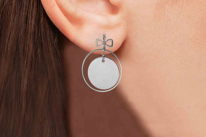 Aretes "SWEET GIRL" en acero (21818)