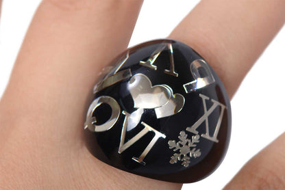 Anillo "CAPSULA" Negra (M23824)