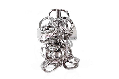 Anillo "CASCADA" de plata 925 (23826)