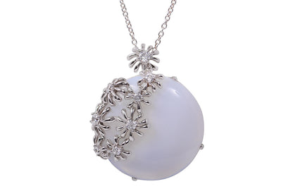 Juego, Dije y Aretes de Margaritas de Plata .925 (M23881)