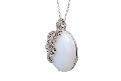 Juego, Dije y Aretes de Margaritas de Plata .925 (M23881)