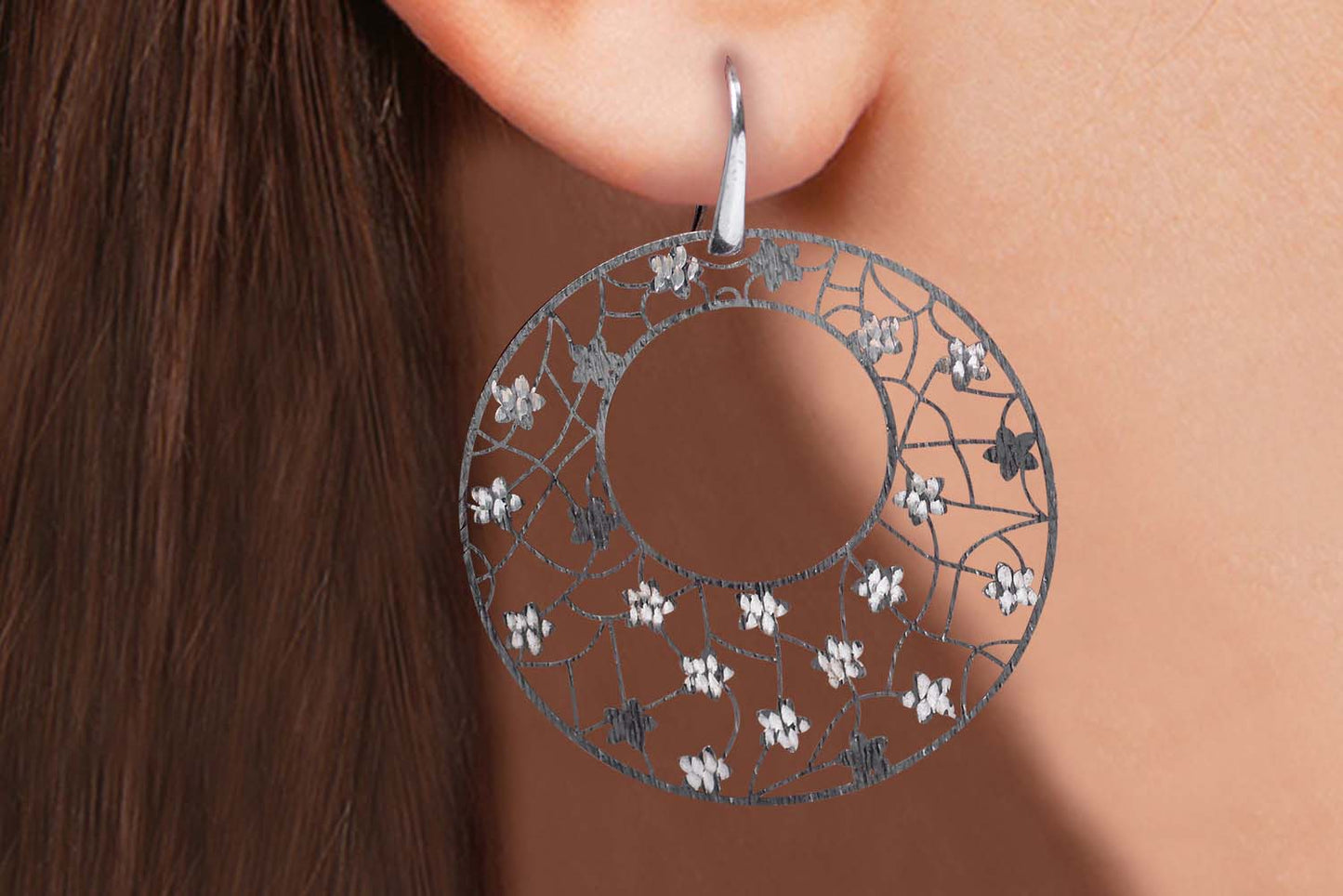 Aretes "GARDEN" en plata 925 (23952)
