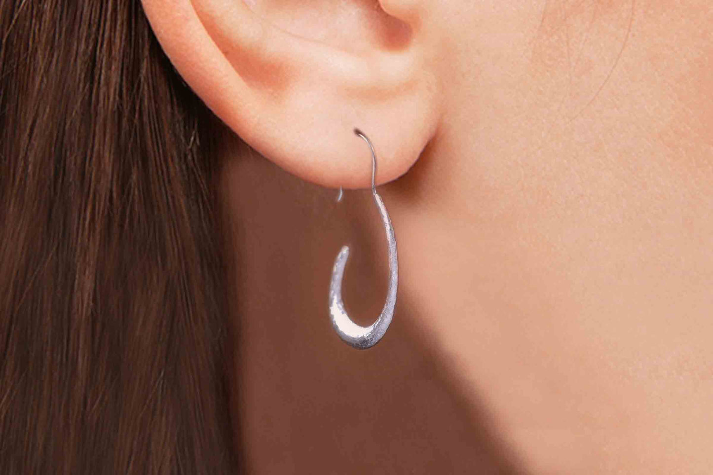 Aretes "COLMILLOS" de pata 925 (23959)