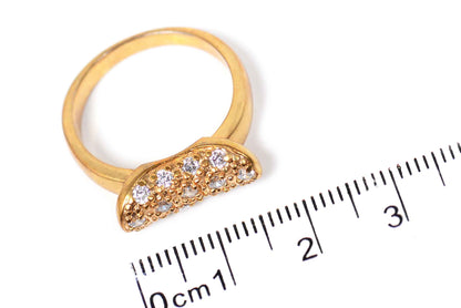 Anillo "MEDIA LUNA" de acero (24442)