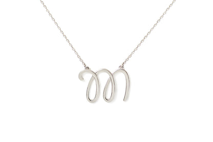 Gargantilla "LETRA M" plata .925 cursiva (24972)