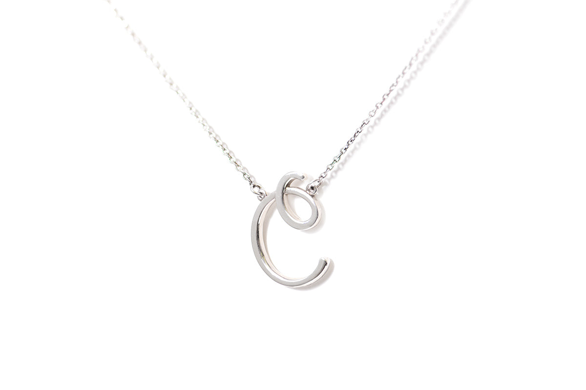 Gargantilla "LETRA C" plata .925 cursiva (24973)