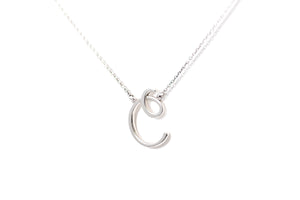 Gargantilla "LETRA C" plata .925 cursiva (24973)