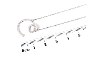 Gargantilla "LETRA C" plata .925 cursiva (24973)
