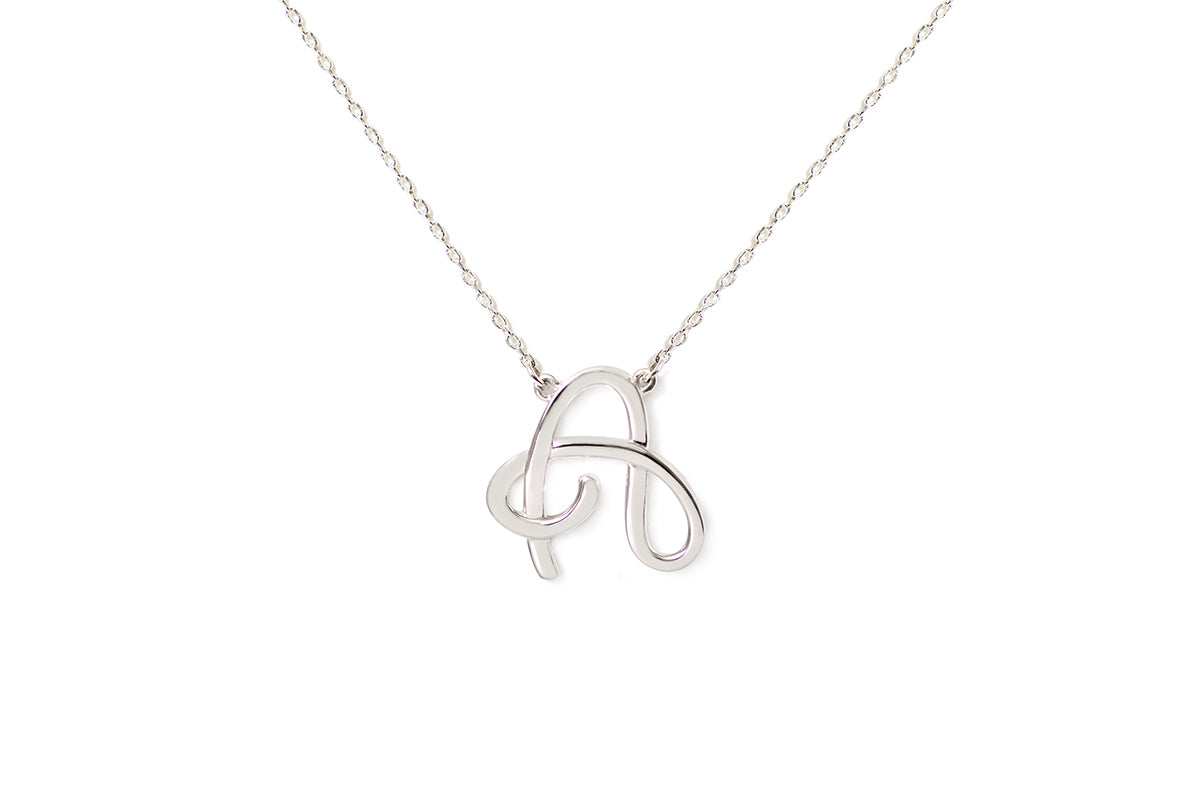 Gargantilla "LETRA A" plata .925 cursiva (24974)