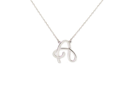 Gargantilla "LETRA A" plata .925 cursiva (24974)