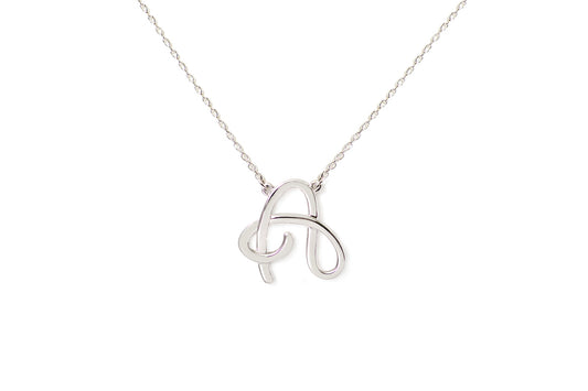 Gargantilla "LETRA A" plata .925 cursiva (24974)