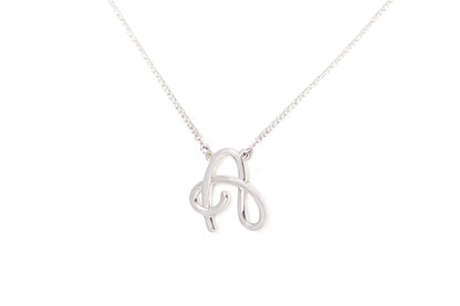 Gargantilla "LETRA A" plata .925 cursiva (24974)