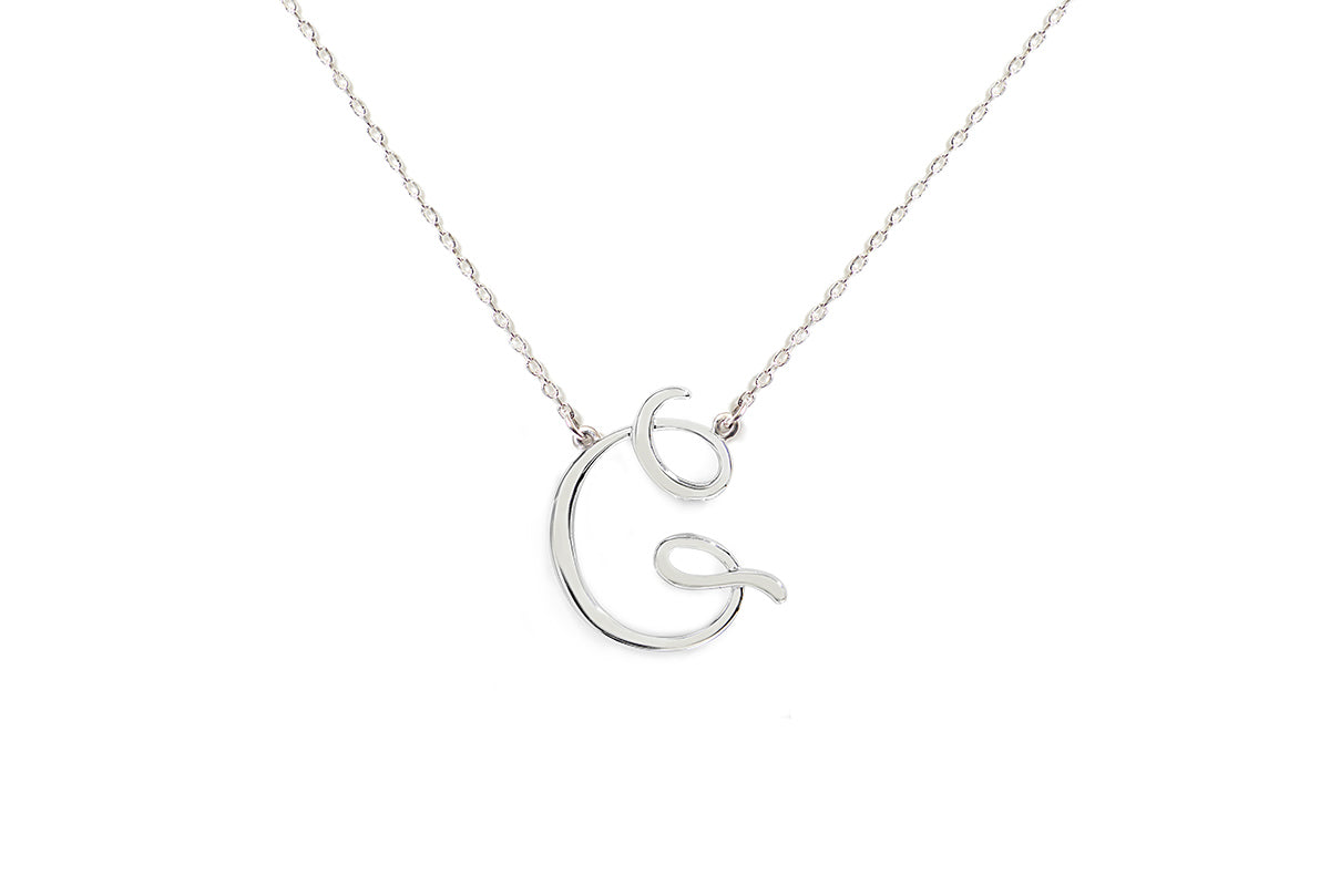 Gargantilla "LETRA G" plata .925 cursiva (24975)