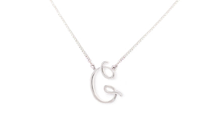 Gargantilla "LETRA G" plata .925 cursiva (24975)