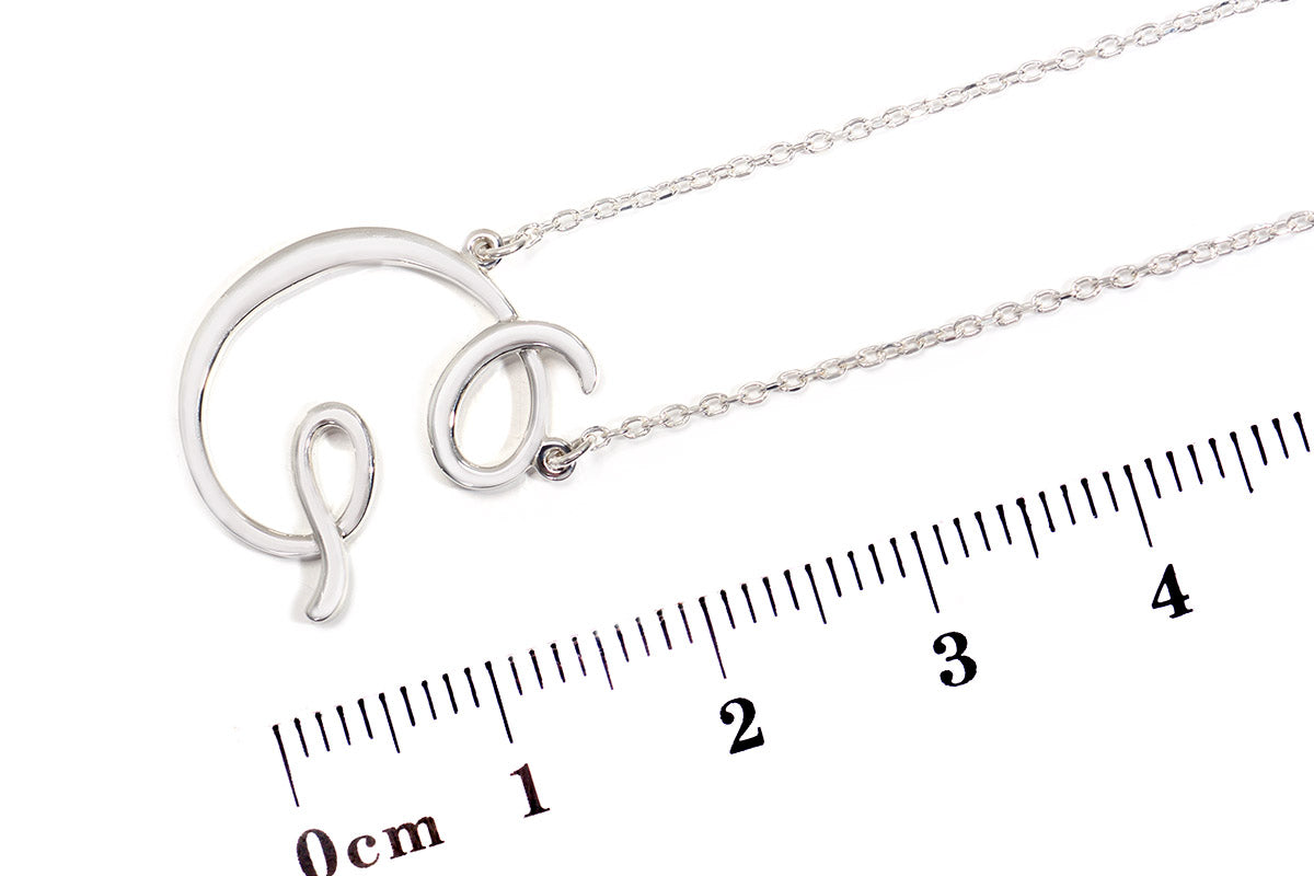 Gargantilla "LETRA G" plata .925 cursiva (24975)