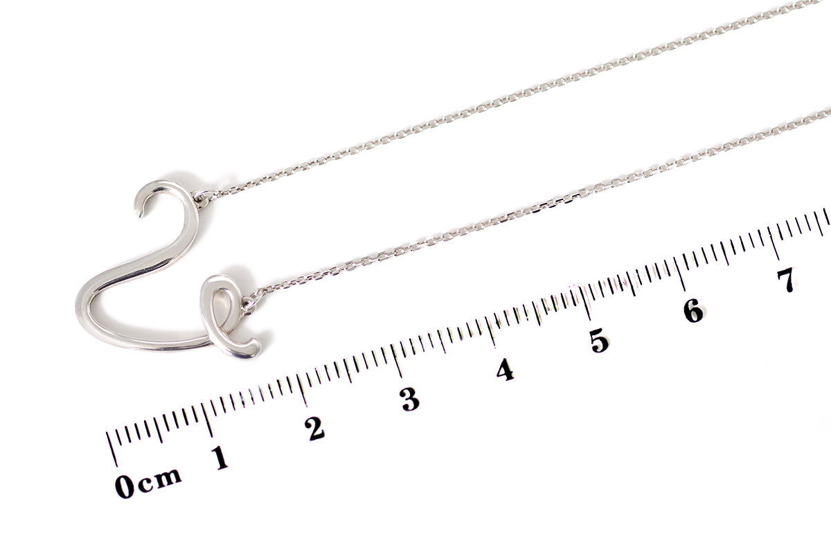 Gargantilla "LETRA V" plata .925 cursiva (24977)