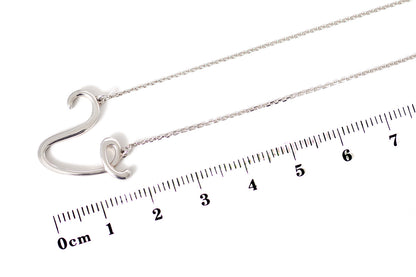 Gargantilla "LETRA V" plata .925 cursiva (24977)