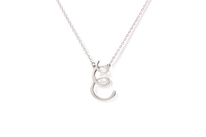 Gargantilla "LETRA E" plata .925 cursiva (24978)