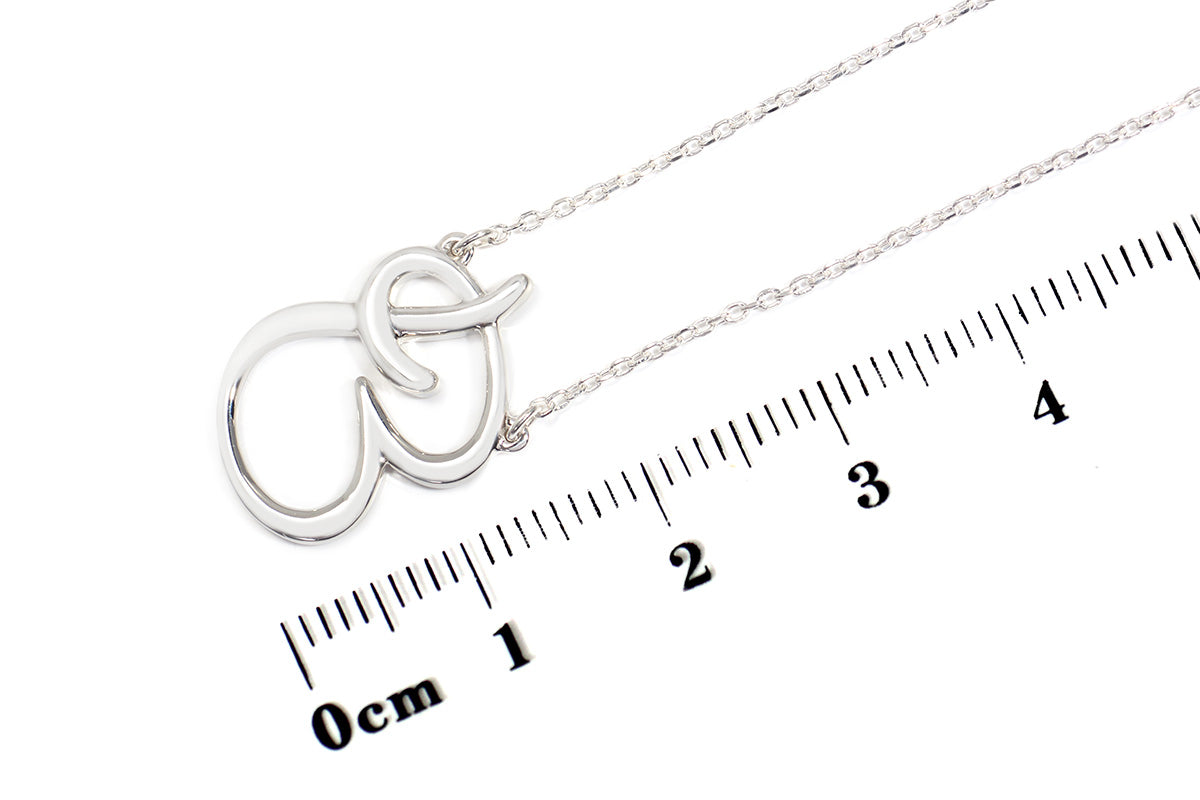 Gargantilla "LETRA B" plata .925 cursiva (24981)