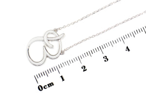 Gargantilla "LETRA B" plata .925 cursiva (24981)