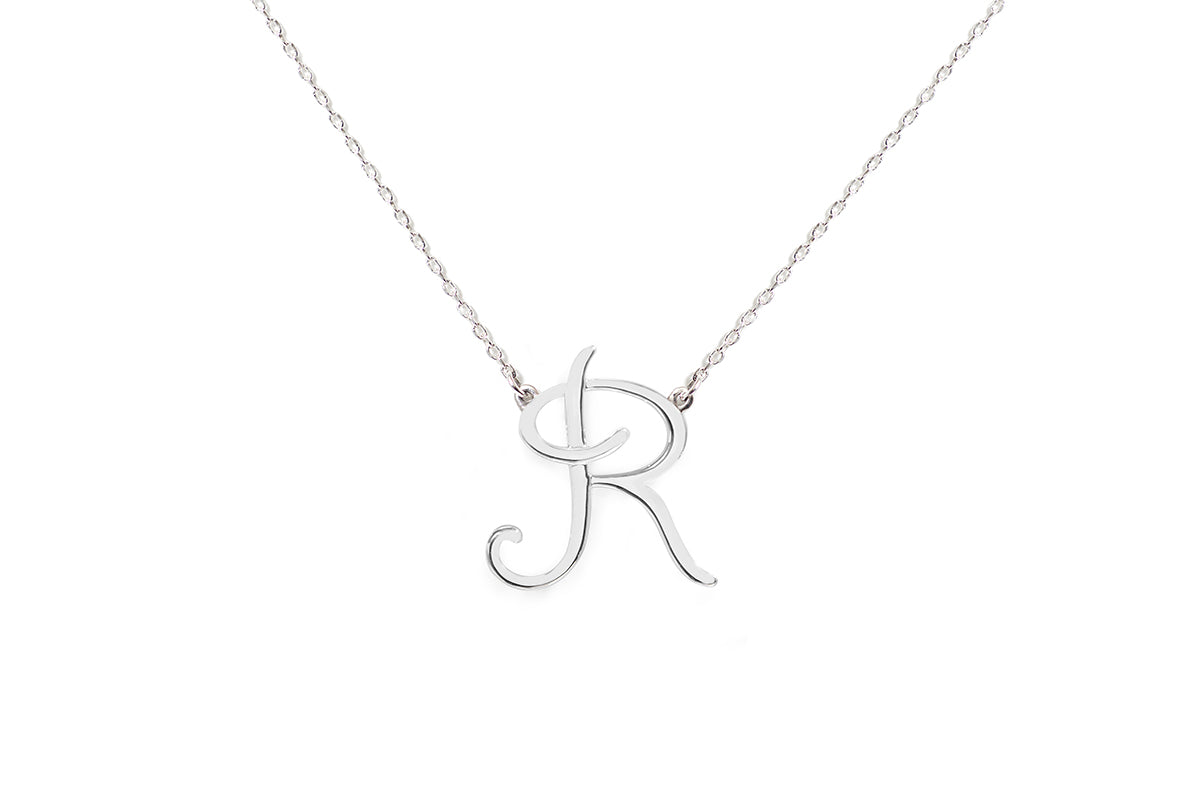 Gargantilla "LETRA R" plata .925 cursiva (24982)