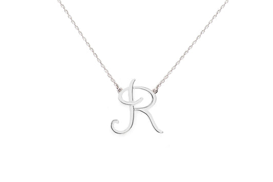 Gargantilla "LETRA R" plata .925 cursiva (24982)