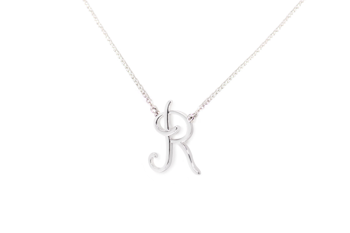 Gargantilla "LETRA R" plata .925 cursiva (24982)